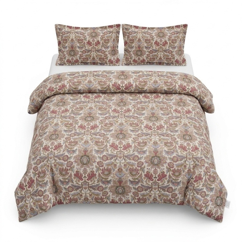 Vtg. Lauren Ralph Lauren Chapman Jacobean Paisley‎ Reversible Comforter King 3pc